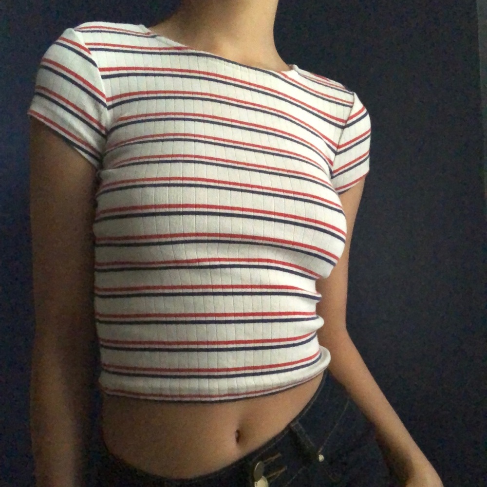 Striped crop top
